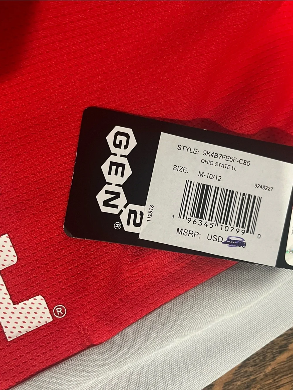 Ohio State Kids Red Athletic Shorts